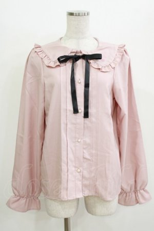 画像: サンリオ / マイメロディ/リボンブラウス M~L ピンク H-26-04-07-066-EL-BL-NS-ZH