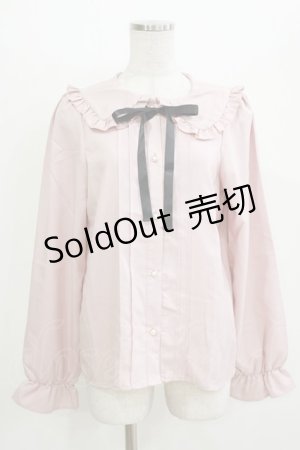 画像: サンリオ / マイメロディ/リボンブラウス M~L ピンク H-26-04-07-066-EL-BL-NS-ZH