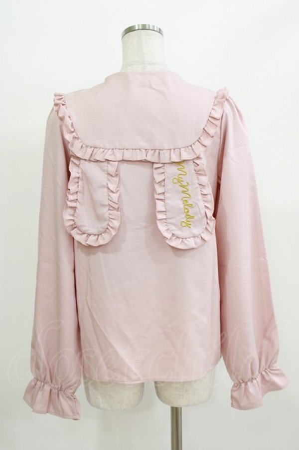 画像3: サンリオ / マイメロディ/リボンブラウス M~L ピンク H-26-04-07-066-EL-BL-NS-ZH (3)