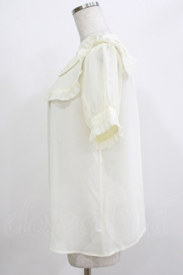 画像2: axes femme POETIQUE / ヨーク切替ブラウス M 生成り H-26-04-07-068-AX-BL-NS-ZH (2)