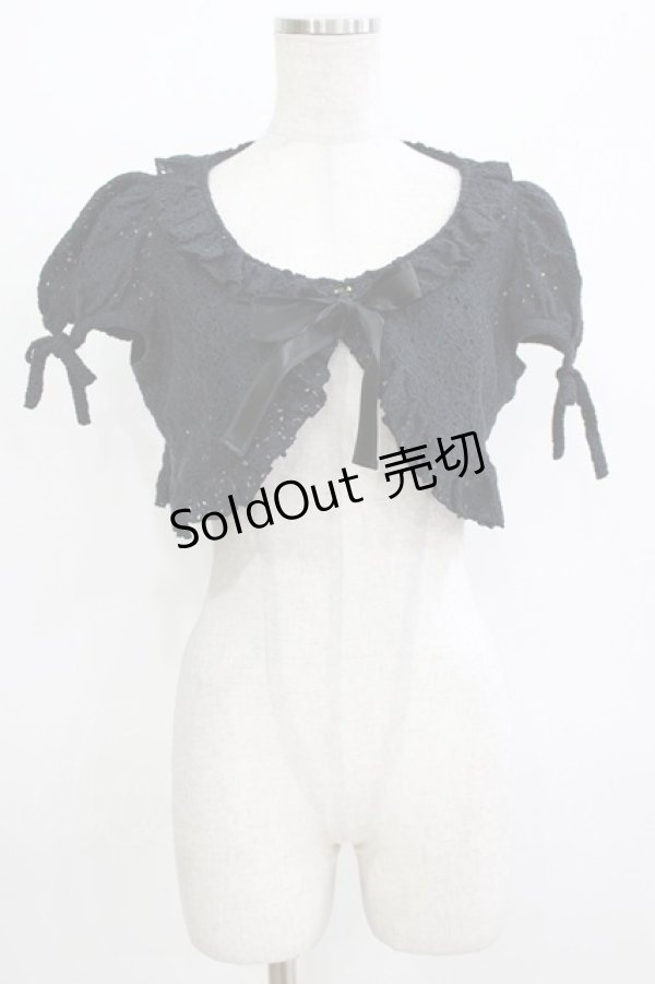 画像1: Victorian maiden / エレガントレースリボンボレロ Free ブラック H-26-04-07-075-CL-TO-NS-ZH (1)