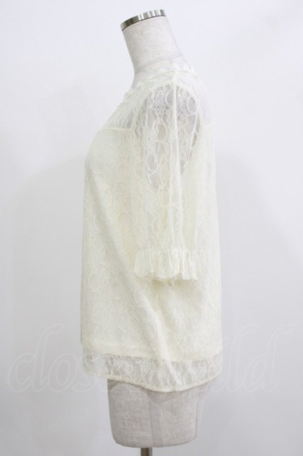 画像2: axes femme / 総レースプルオーバー M 生成り H-26-04-07-077-AX-TO-NS-ZH (2)