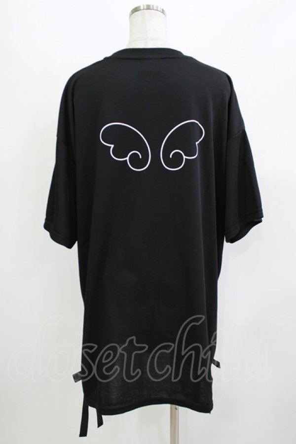 画像3: サンリオ / おめかし天使Tシャツ M ブラック H-26-04-07-080-EL-TS-NS-ZH (3)
