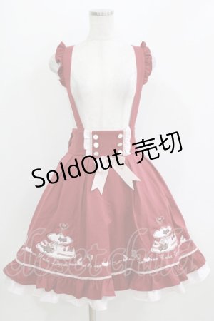 画像: Amavel / アフタヌーンティーパーティージャンパースカート Free レッド H-26-04-07-008-CA-OP-NS-ZH