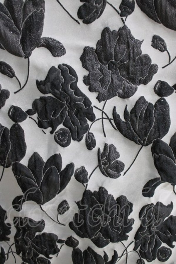 画像4: Favorite / 花柄ドッキングワンピース M~L オフ/ブラック H-26-04-07-015-LO-OP-NS-ZH (4)