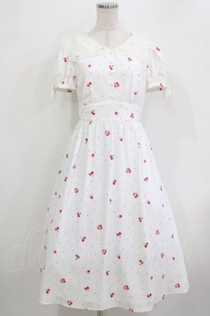 画像: LODISPOTTO / HearteCherryレースカラーワンピース M オフ H-26-04-07-018-LO-OP-NS-ZH