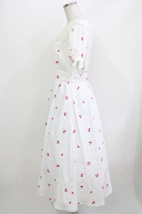 画像2: LODISPOTTO / HearteCherryレースカラーワンピース M オフ H-26-04-07-018-LO-OP-NS-ZH (2)