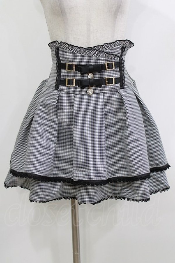 画像1: LIZ LISA / 2連リボンベルトスカパン M グレー H-26-04-08-029-LO-SK-NS-ZH (1)