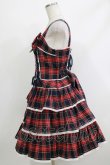 画像2: Angelic Pretty / Fancyタータンチェックジャンパースカート Free ネイビー H-26-04-08-003-AP-OP-NS-ZH (2)