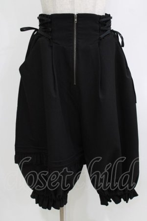 画像: NIBBLE POISON / バルーンアシメフリルパンツ M ブラック H-26-04-08-030-0-PA-NS-ZH