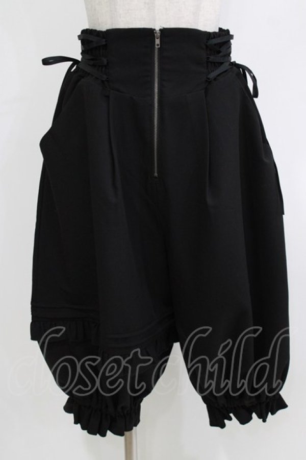 画像1: NIBBLE POISON / バルーンアシメフリルパンツ M ブラック H-26-04-08-030-0-PA-NS-ZH (1)