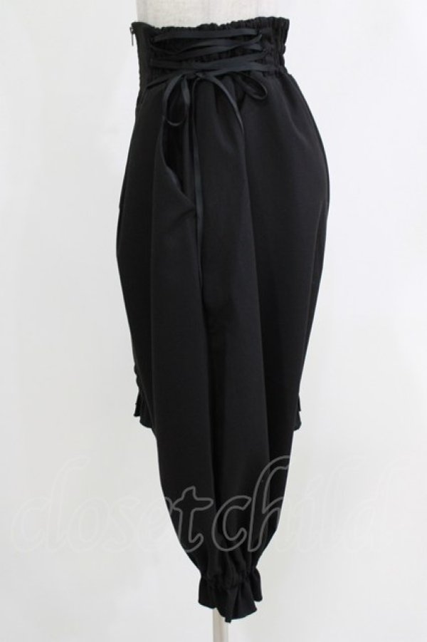 画像2: NIBBLE POISON / バルーンアシメフリルパンツ M ブラック H-26-04-08-030-0-PA-NS-ZH (2)