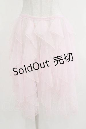 画像: 瑶瑶 裙工作室（海外ロリータブランド） / チュールオーバースカート L ピンク H-26-04-08-031-PU-SK-NS-ZH