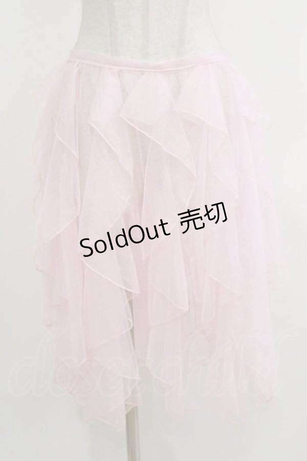 画像1: 瑶瑶 裙工作室（海外ロリータブランド） / チュールオーバースカート L ピンク H-26-04-08-031-PU-SK-NS-ZH (1)