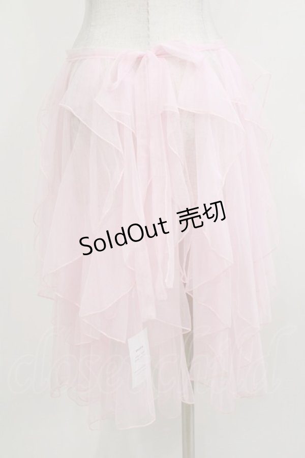 画像3: 瑶瑶 裙工作室（海外ロリータブランド） / チュールオーバースカート L ピンク H-26-04-08-031-PU-SK-NS-ZH (3)