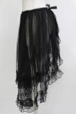 画像2: 瑶瑶 裙工作室（海外ロリータブランド） / チュールオーバースカート L ブラック H-26-04-08-032-PU-SK-NS-ZH (2)