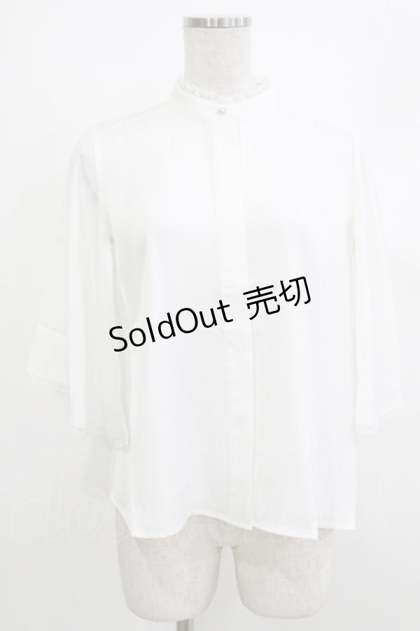 画像1: an another angelus / レース使いケープスリーブブラウス Free OFFWHITE H-26-04-08-035-CA-BL-NS-ZH (1)