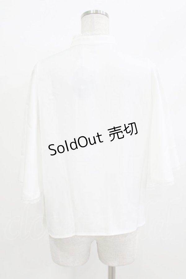 画像3: an another angelus / レース使いケープスリーブブラウス Free OFFWHITE H-26-04-08-035-CA-BL-NS-ZH (3)