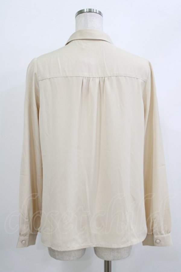 画像3: F i.n.t / Bookmarkタイ付きブラウス Free BEIGE×GR H-26-04-08-036-CA-BL-NS-ZH (3)