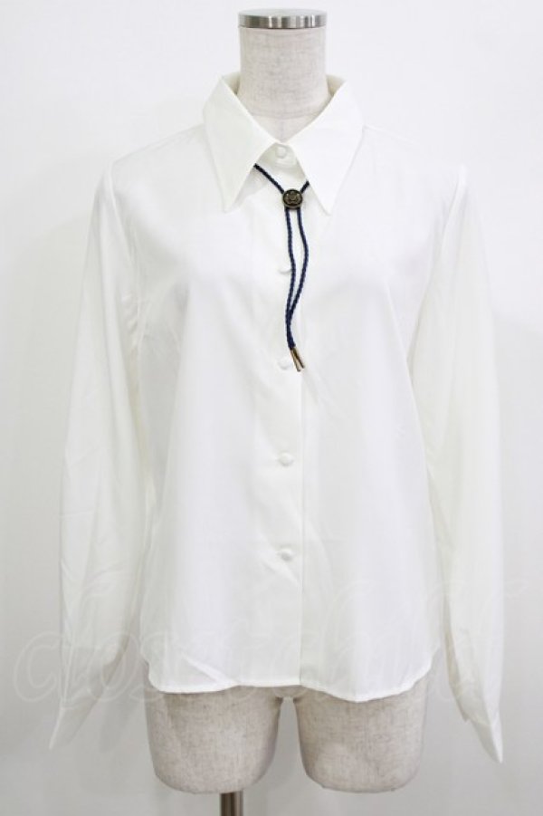 画像1: Fi.n.t / ループタイ使いシャツ Free OFFWHITE H-26-04-08-039-CA-BL-NS-ZH (1)