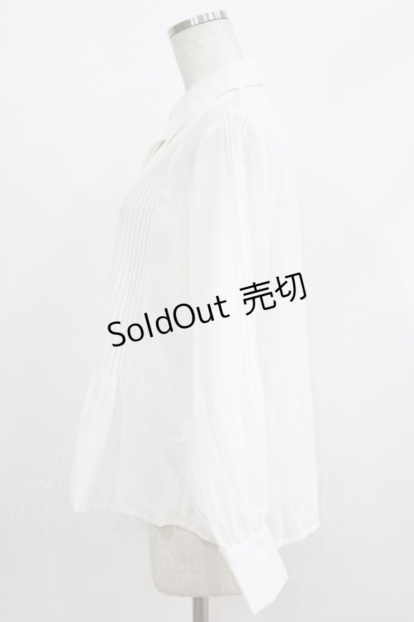 画像2: an another angelus / ピンタックデザインシャツ Free OFF WHITE H-26-04-08-041-CA-BL-NS-ZH (2)