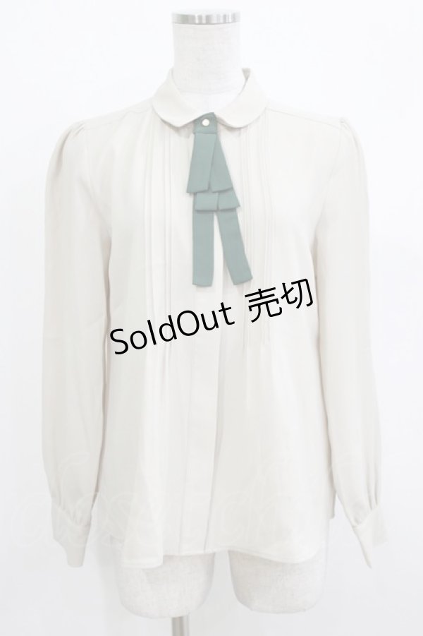 画像1: an another angelus / 多重リボンタイ付きブラウス Free L/BEIGE H-26-04-08-043-CA-BL-NS-ZH (1)