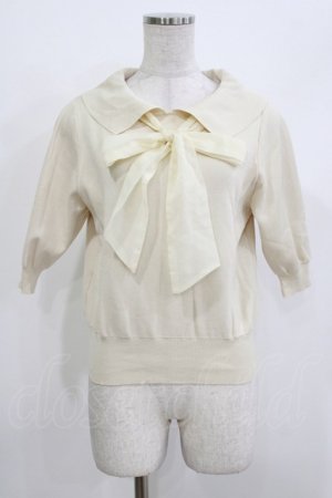 画像: F&A / 3WAYオーガンジーリボンニットプルオーバー Free IVORY H-26-04-08-047-LO-TO-NS-ZH
