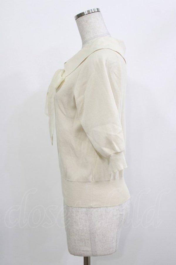 画像2: F&A / 3WAYオーガンジーリボンニットプルオーバー Free IVORY H-26-04-08-047-LO-TO-NS-ZH (2)