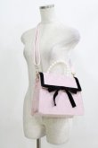 画像1: HONEY SALON / パールハンドルレースバッグ  ピンク H-26-04-08-055-EL-BG-NS-ZH (1)