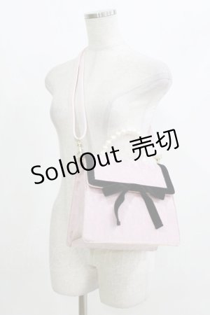 画像: HONEY SALON / パールハンドルレースバッグ  ピンク H-26-04-08-055-EL-BG-NS-ZH