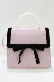 画像2: HONEY SALON / パールハンドルレースバッグ  ピンク H-26-04-08-055-EL-BG-NS-ZH (2)