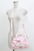 画像1: Mademoiselle Pearl（海外ロリータブランド） / パールリボンショルダーバッグ  ピンク H-26-04-08-058-PU-BG-NS-ZH (1)