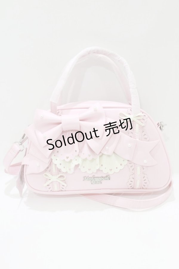 画像2: Mademoiselle Pearl（海外ロリータブランド） / パールリボンショルダーバッグ  ピンク H-26-04-08-058-PU-BG-NS-ZH (2)