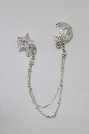 画像: axes femme / 月×星モチーフマルチクリップ  シルバー H-26-04-08-060-AX-AC-NS-ZH