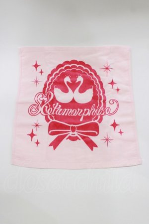 画像: metamorphose / ハンドタオル  ピンク H-26-04-08-063-ME-ZA-NS-ZH