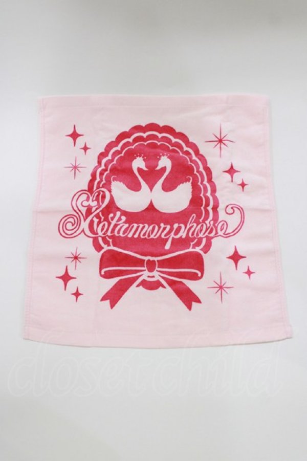 画像1: metamorphose / ハンドタオル  ピンク H-26-04-08-063-ME-ZA-NS-ZH (1)