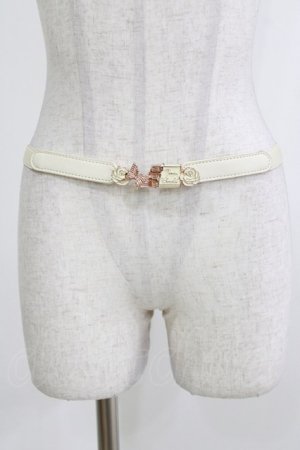 画像: axes femme / チョコレートゴムベルト Free 生成り H-26-04-08-065-AX-ZA-NS-ZH