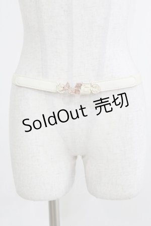 画像: axes femme / チョコレートゴムベルト Free 生成り H-26-04-08-065-AX-ZA-NS-ZH