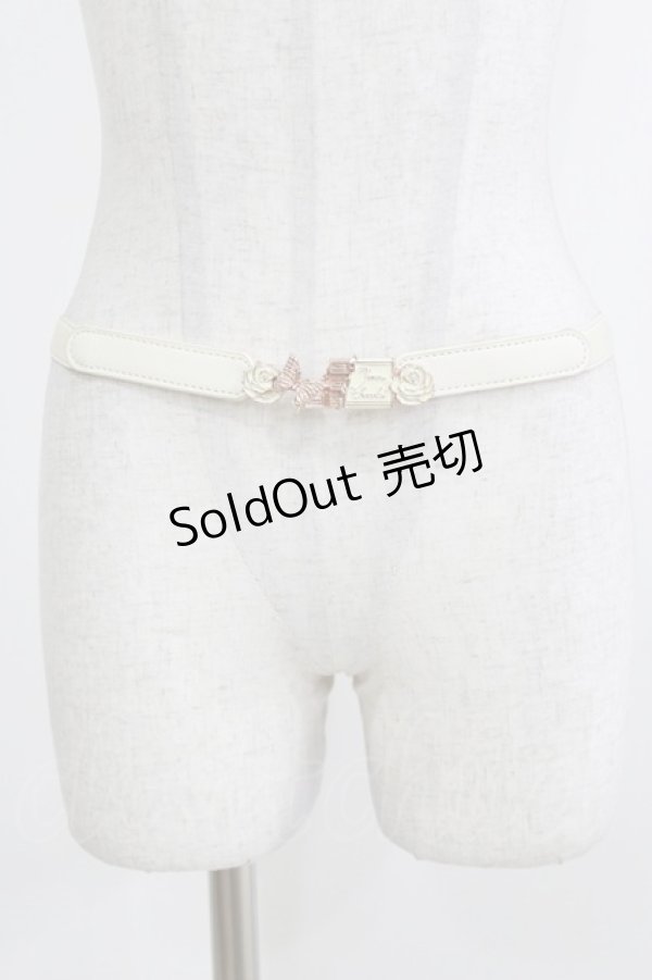 画像1: axes femme / チョコレートゴムベルト Free 生成り H-26-04-08-065-AX-ZA-NS-ZH (1)