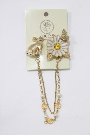画像: axes femme / 春の花園マルチクリップ  ゴールド H-26-04-08-067-AX-AC-NS-ZH