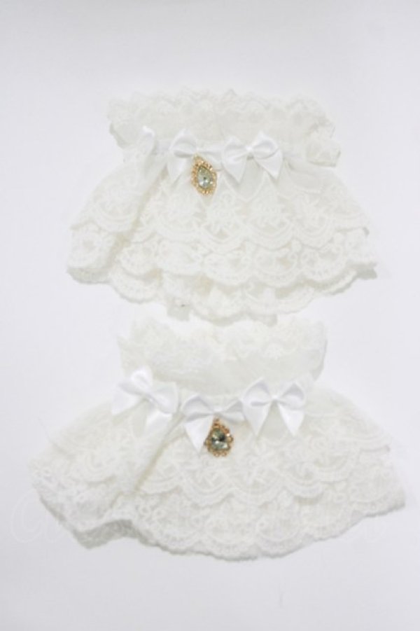 画像1: axes femme kawaii / トリプルリボンお袖留め  オフ H-26-04-08-069-AX-ZA-NS-ZH (1)