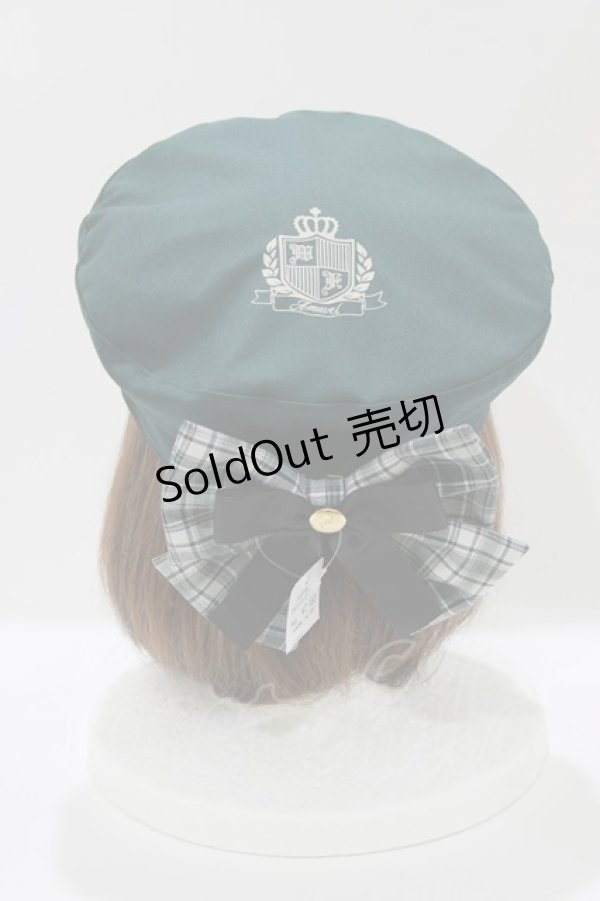 画像2: Amavel / Wanderlands Emblemベレー帽  グリーン H-26-04-08-073-CA-AC-NS-ZH (2)