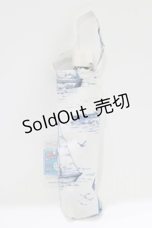 画像: Fi.n.t / トワル風マリン柄折りたたみ傘  オフ/ブルー H-26-04-08-075-CA-ZA-NS-ZH