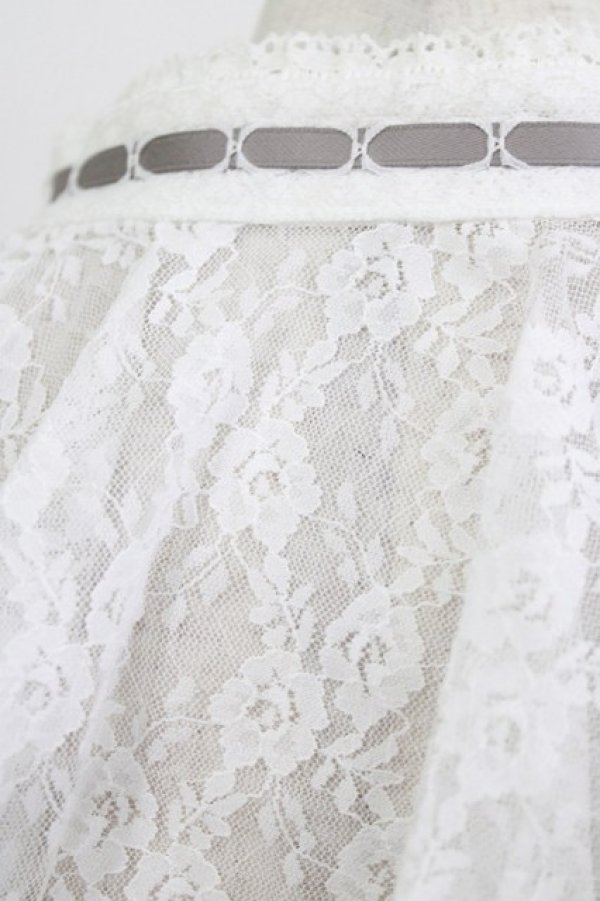 画像3: Fi.n.t / はしごリボンレースつけ襟  OFFWHITE H-26-04-08-076-CA-ZA-NS-ZH (3)