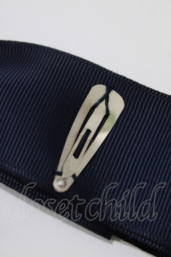 画像4: Amavel / ぱっちんリボンカチューシャ  ネイビー H-26-04-08-078-CA-AC-NS-ZH (4)