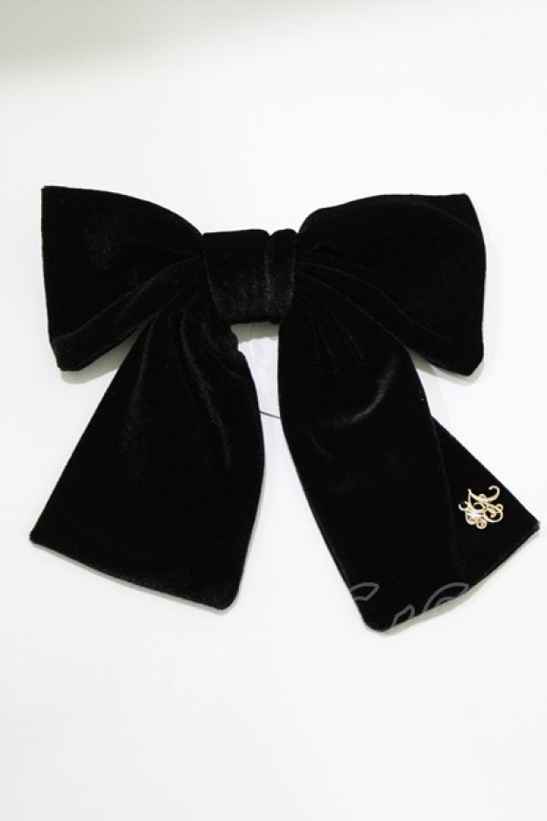 画像2: Amavel / ベロアリボンバレッタ  ブラック H-26-04-08-079-CA-AC-NS-ZH (2)