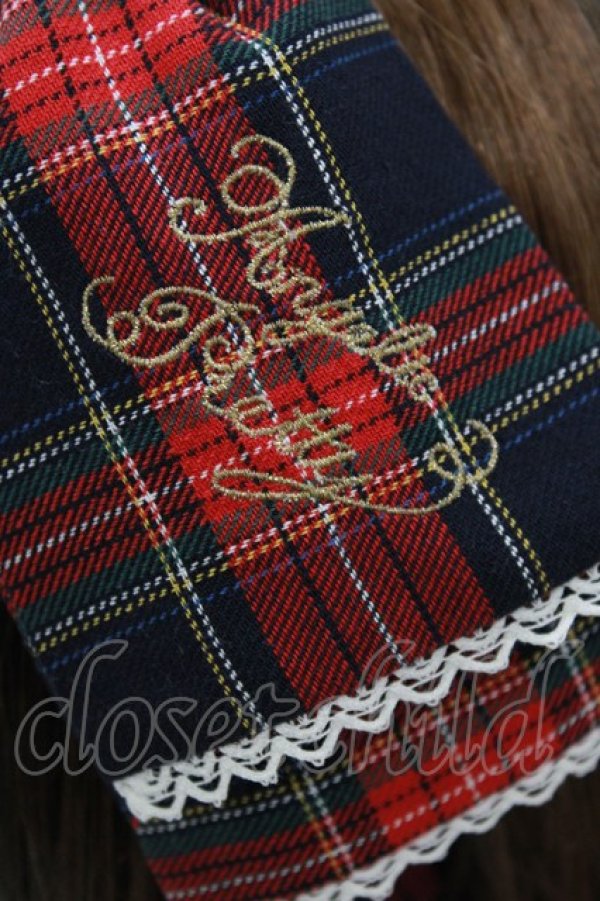 画像2: Angelic Pretty / Fancyタータンチェックカチューシャ  ネイビー H-26-04-08-084-AP-AC-NS-ZH (2)