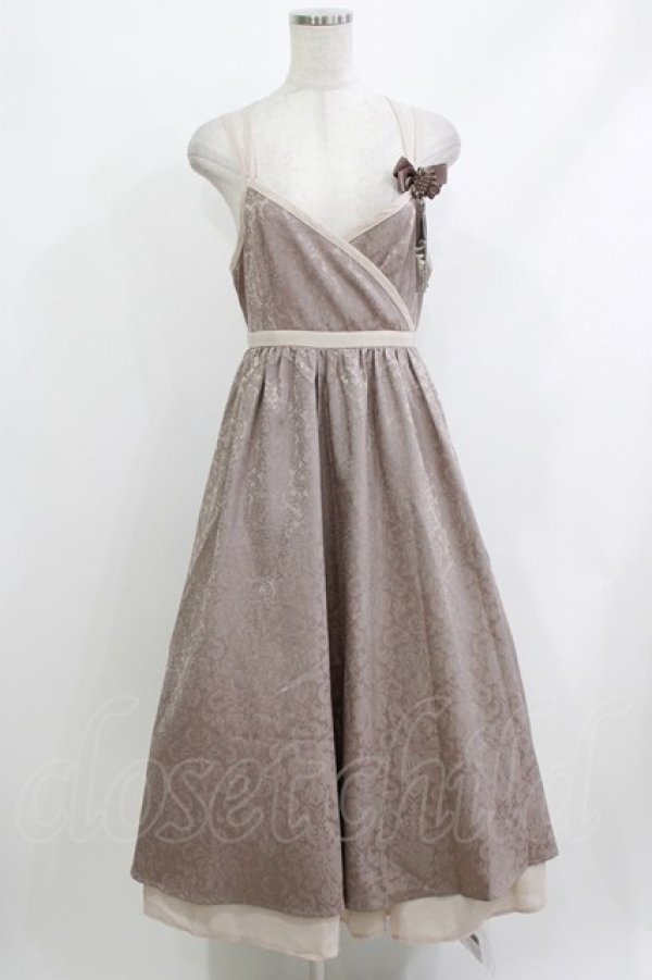 画像1: Amavel / チャイナキャミカシュクールロングワンピース Free ベージュ H-26-04-08-008-CA-OP-NS-ZH (1)