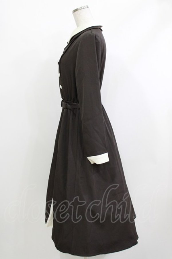 画像2: Fi.n.t / アコーディオンプリーツバイカラーワンピース Free CHARCOAL H-26-04-08-009-CA-OP-NS-ZH (2)