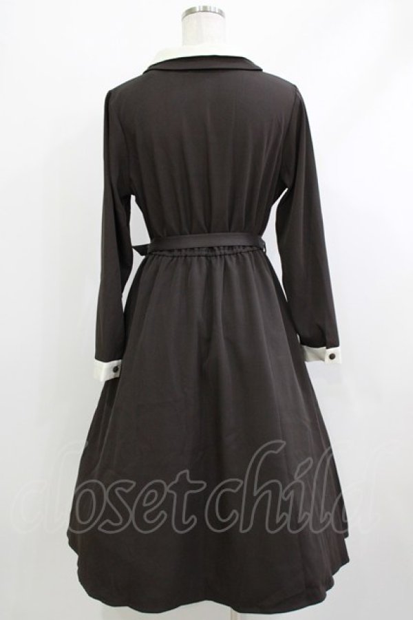 画像3: Fi.n.t / アコーディオンプリーツバイカラーワンピース Free CHARCOAL H-26-04-08-009-CA-OP-NS-ZH (3)